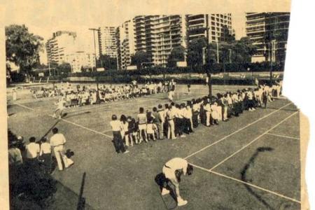 Año 1981 - Finales Interclubes Primera libre - Caballeros vs Ferrocarril Oeste - Damas vs Argentino